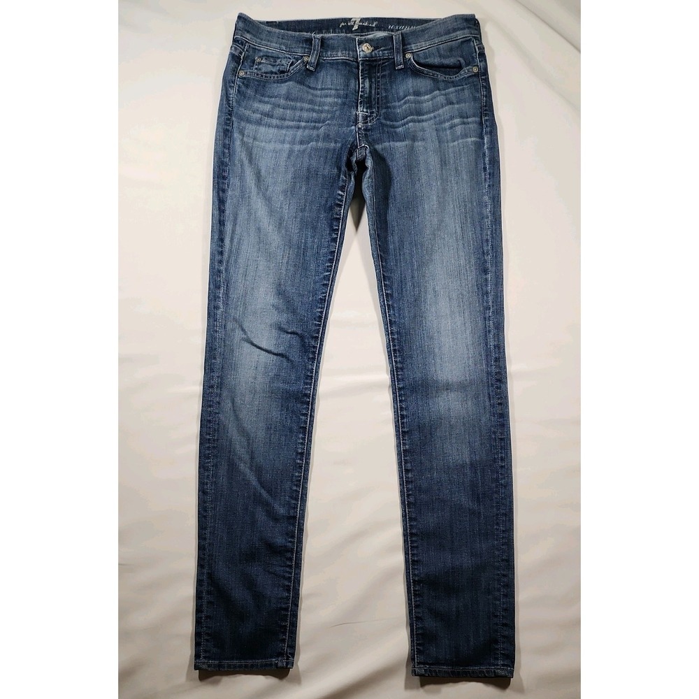 Seven 7 For All Mankind Stretch Blue Jeans 29in Roxanne Vintage